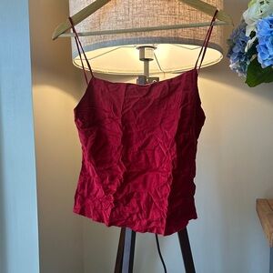 Bec & Bridge Silk Red Camisole Top